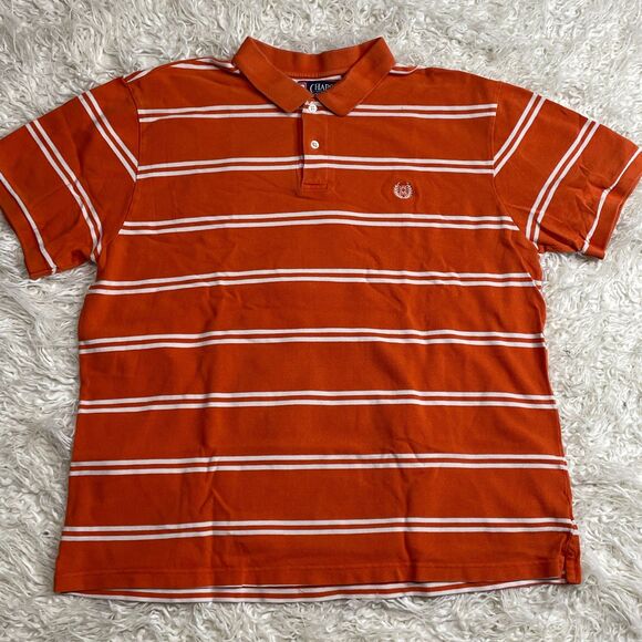 Chaps Polo Shirt Orange XXL - Picture 2 of 4